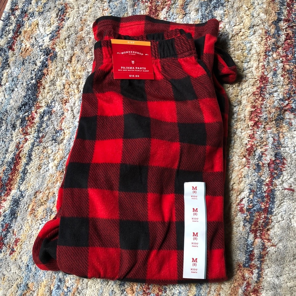 Wondershop Red and Black Plaid Pajama Bottoms